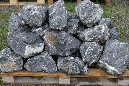 Черный мрамор скальник фр. 100-500 мм.