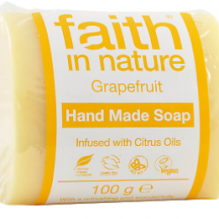 Мыло ручной работы Faith in nature 100г с эфирным маслом Грейпфрута, Апельсина и Литсеи Кубеба